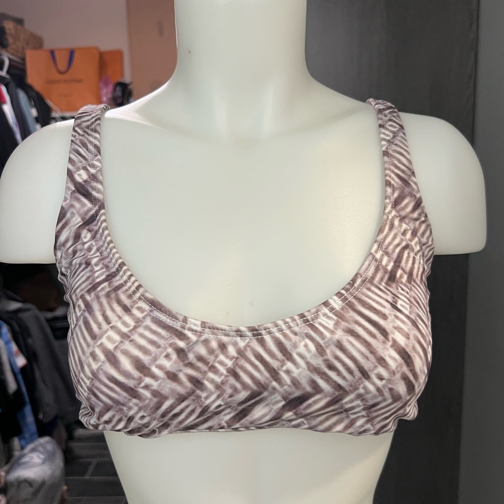Reef White & Purple Bikini Top